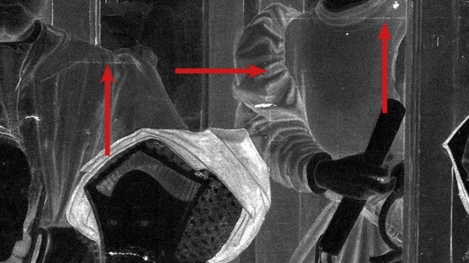 Thomas More Macro-XRF image analysis of drawing lines